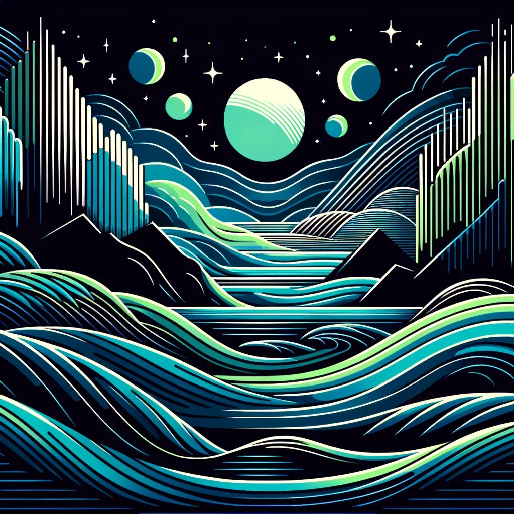 Midnight Waves Canvas