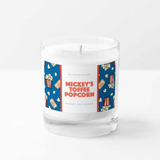 Mickey's Toffee Popcorn | Premium Coconut Wax Candle