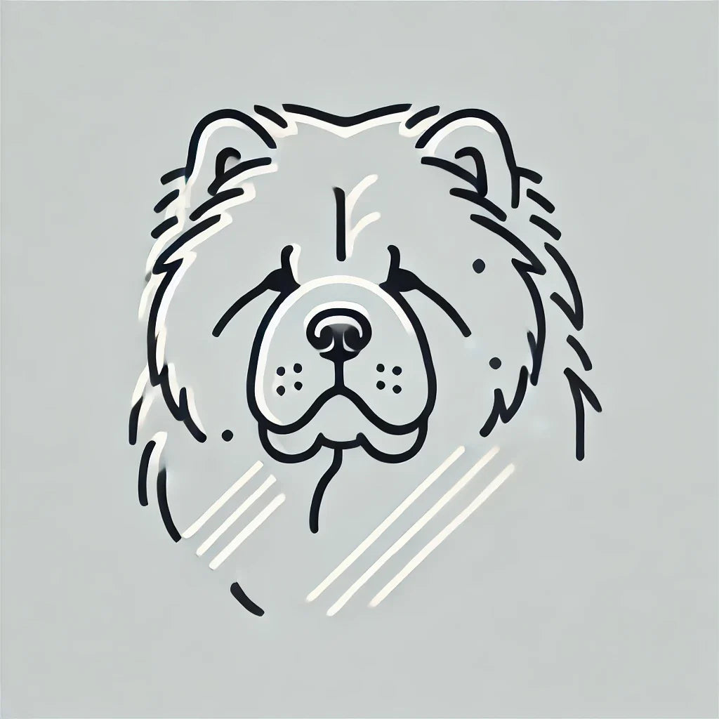 Minimalist Chow Chow Canvas
