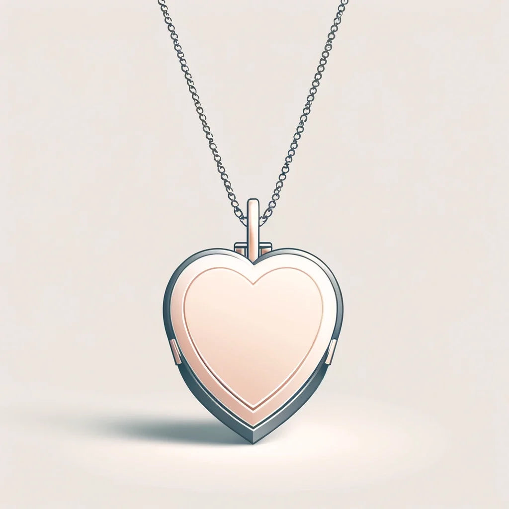 Minimalist Heart Locket Canvas