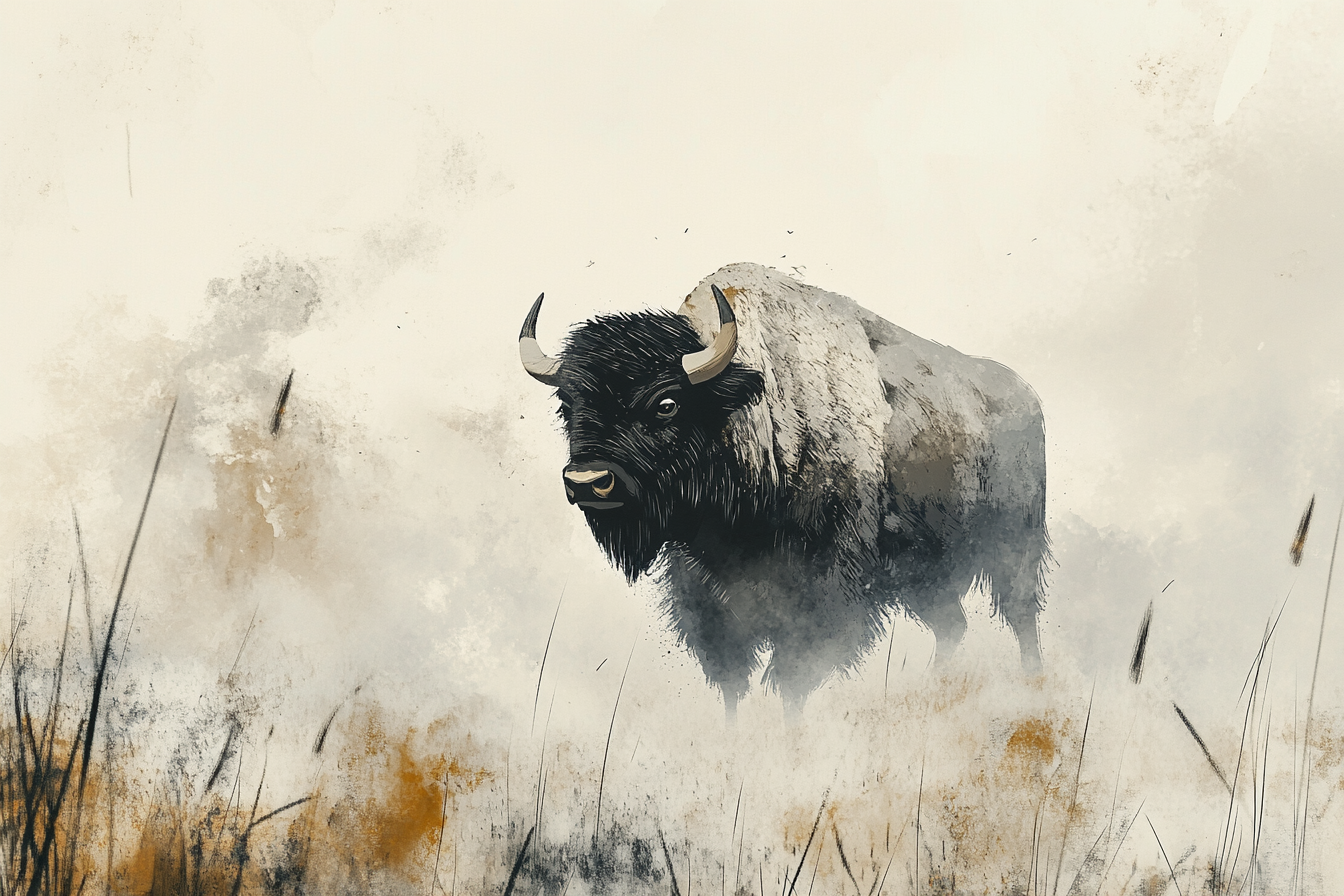 Misty Bison Blanket
