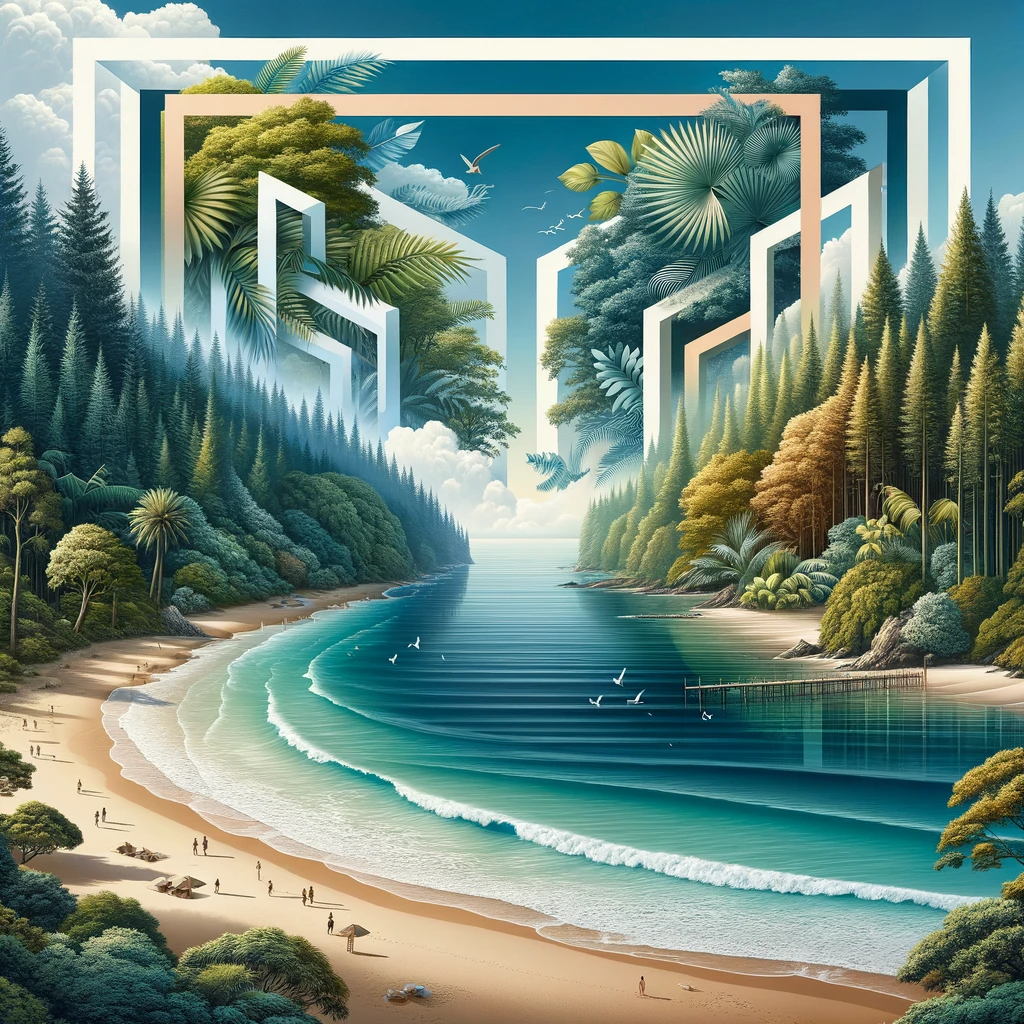 Modern Jungle Oasis Canvas