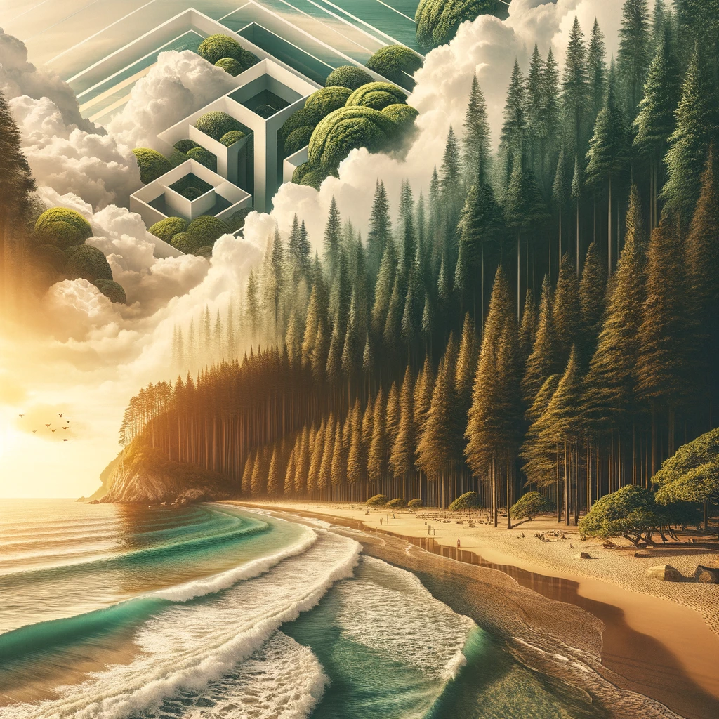 Contemporary Jungle Retreat Canvas