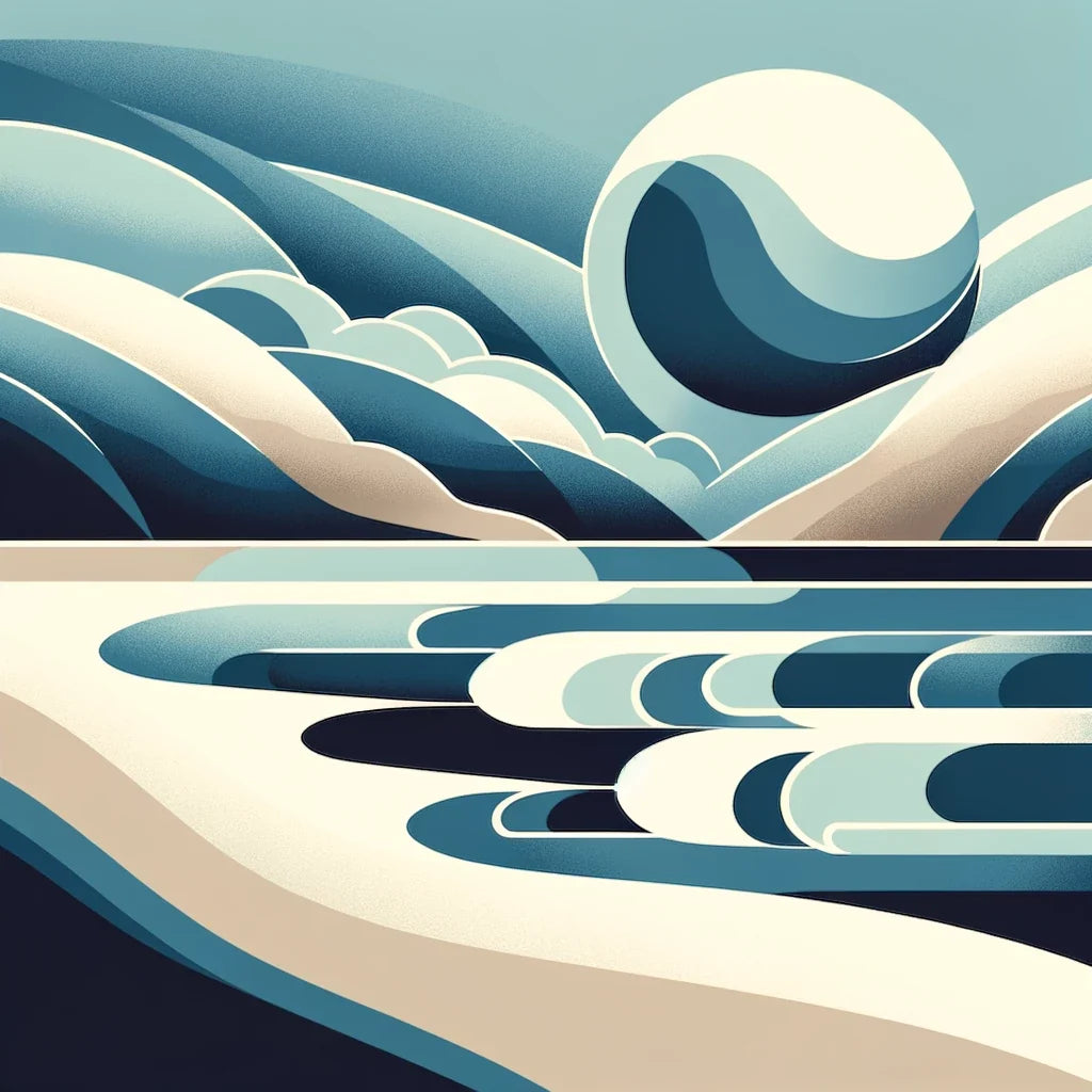 Modernist Shores Canvas