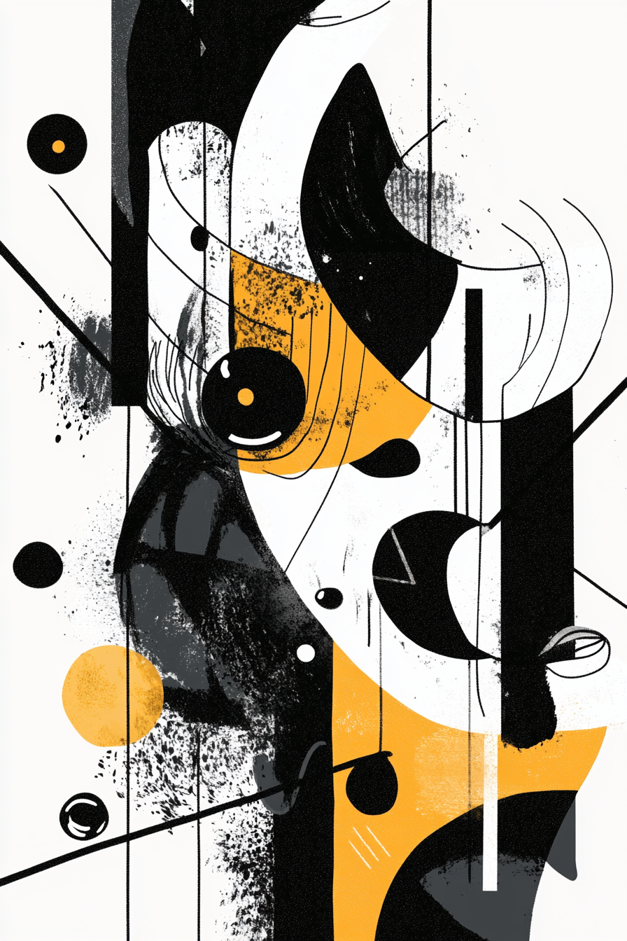 Monochrome Whimsy Blanket