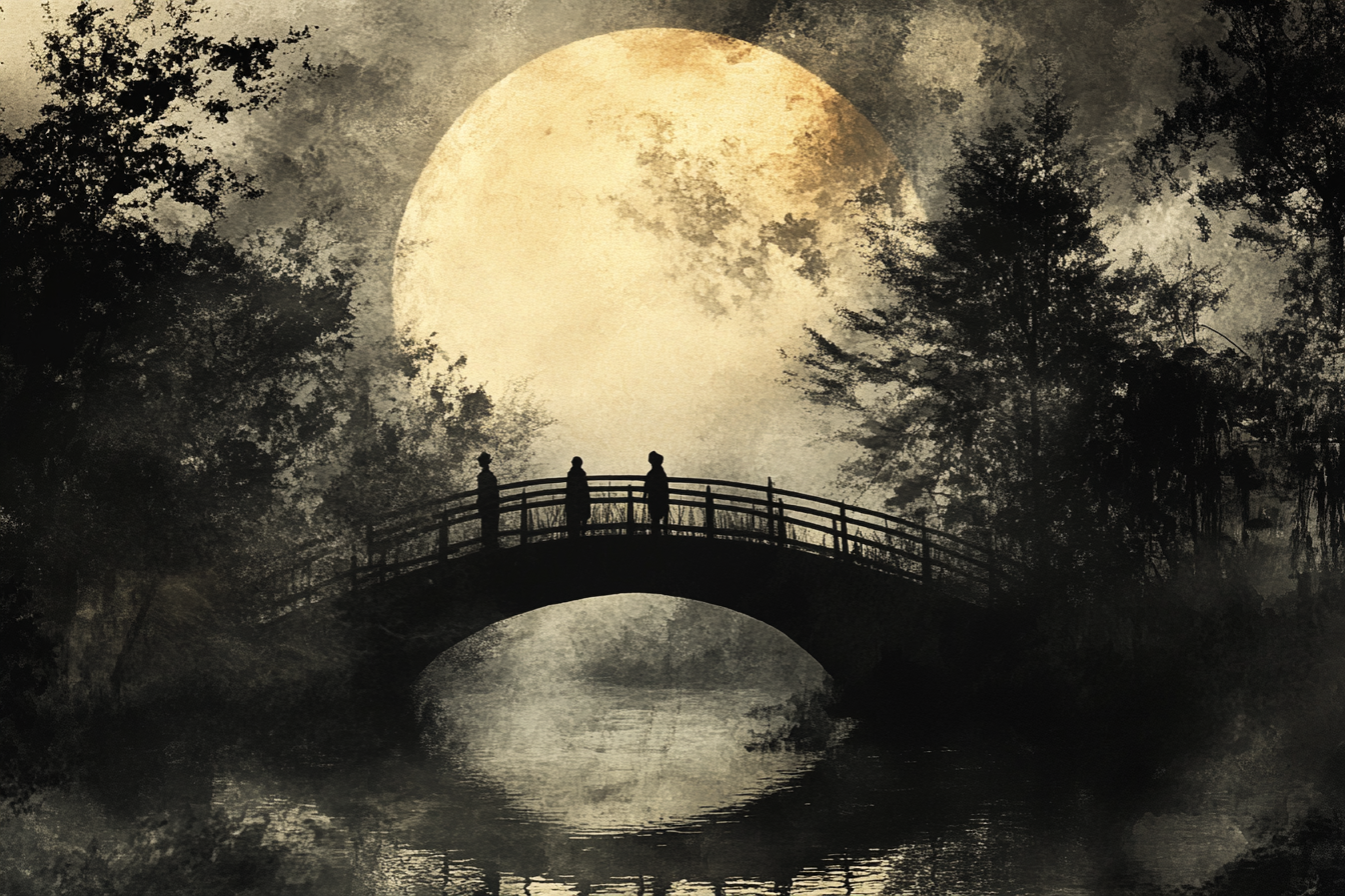 Moonlit Bridge Blanket
