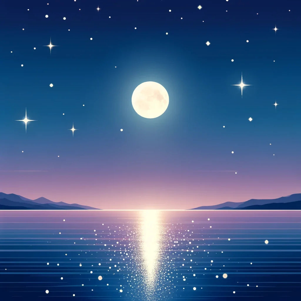 Moonlit Ocean Canvas