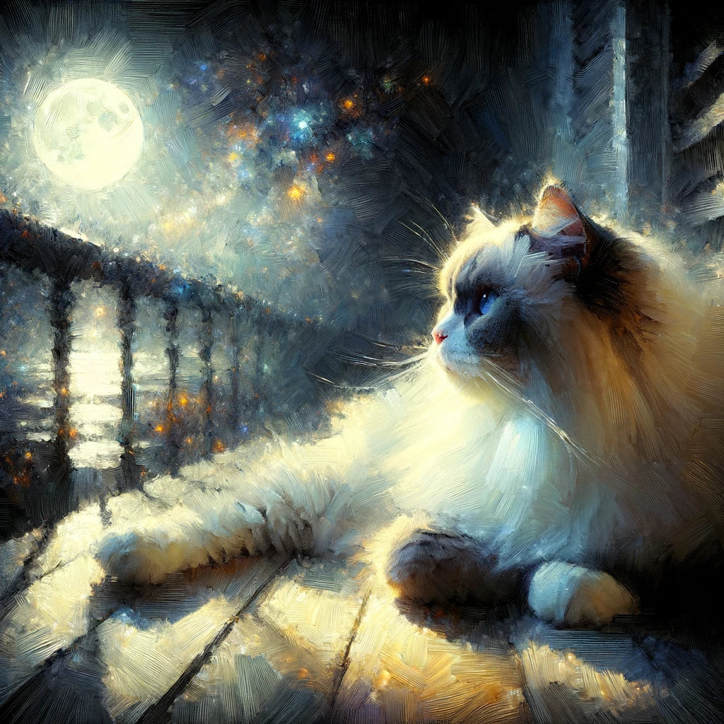 Moonlit Serenity Cotton Cushion