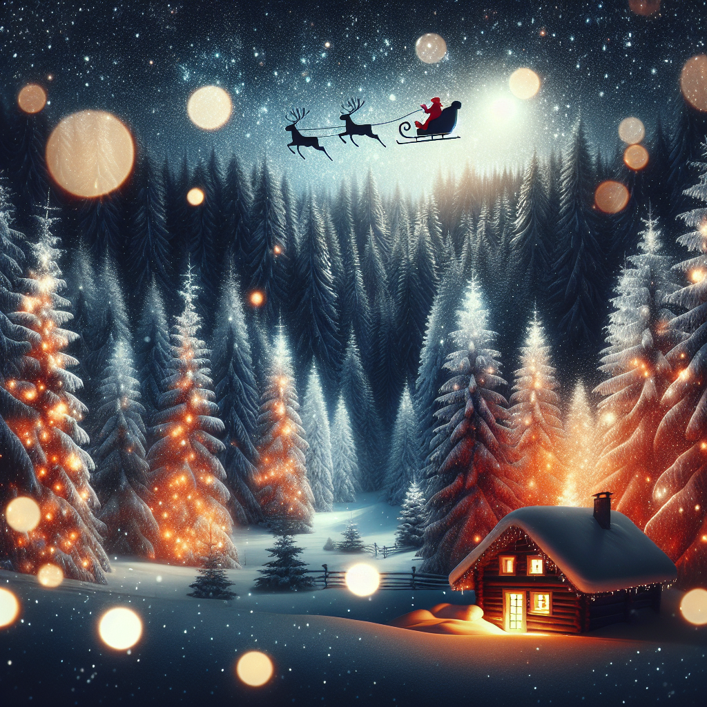 Moonlit Winter Wonderland Canvas