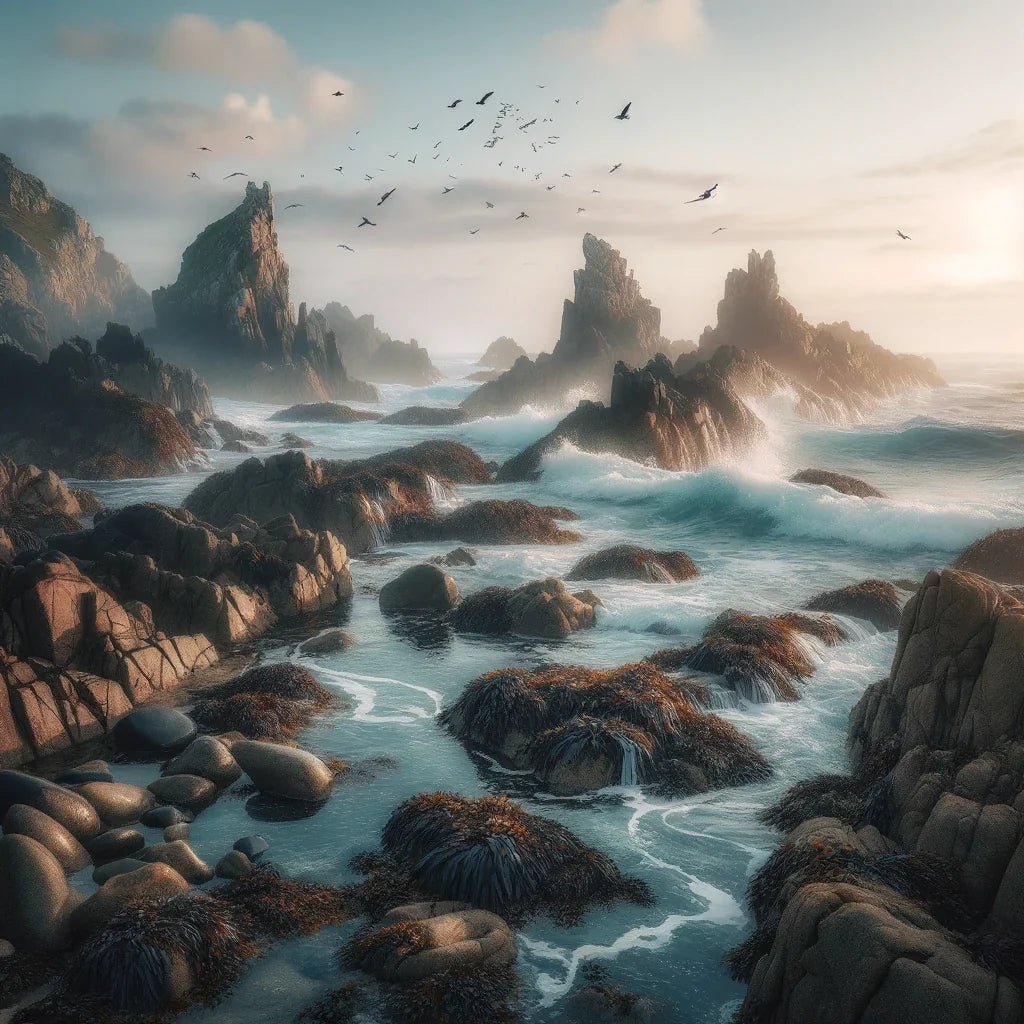 Morning Coastline Canvas