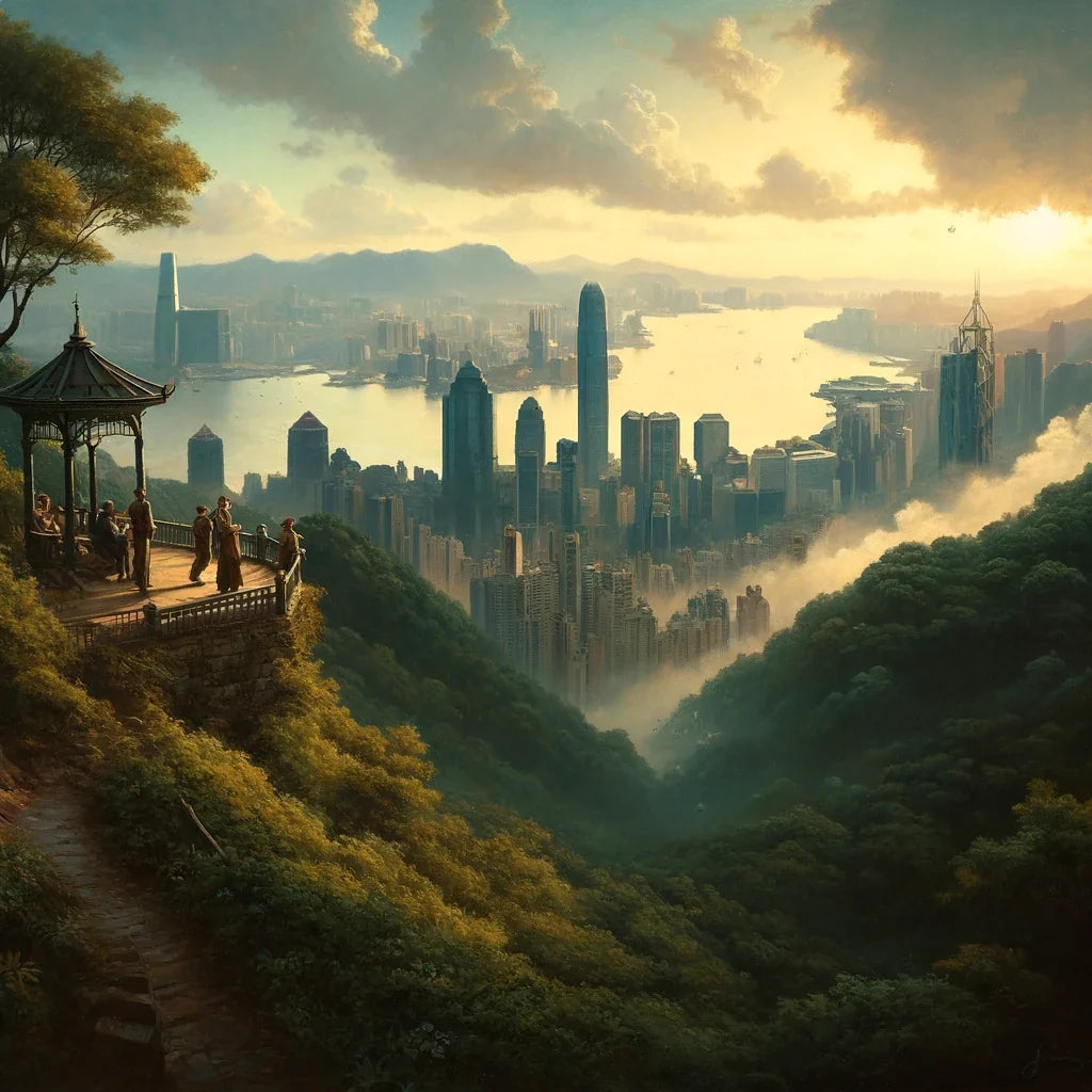 Morning at Victoria Peak Canvas