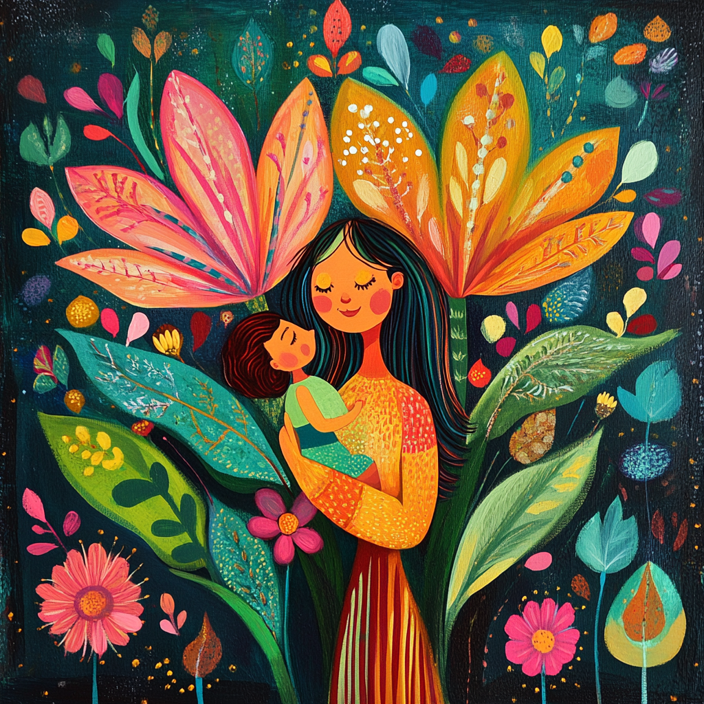 Mother Blossom Canvas