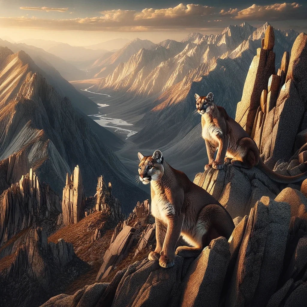 Mountain Lions Canvas