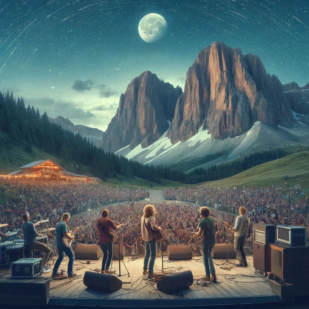 Mountain Rock Concert Canvas