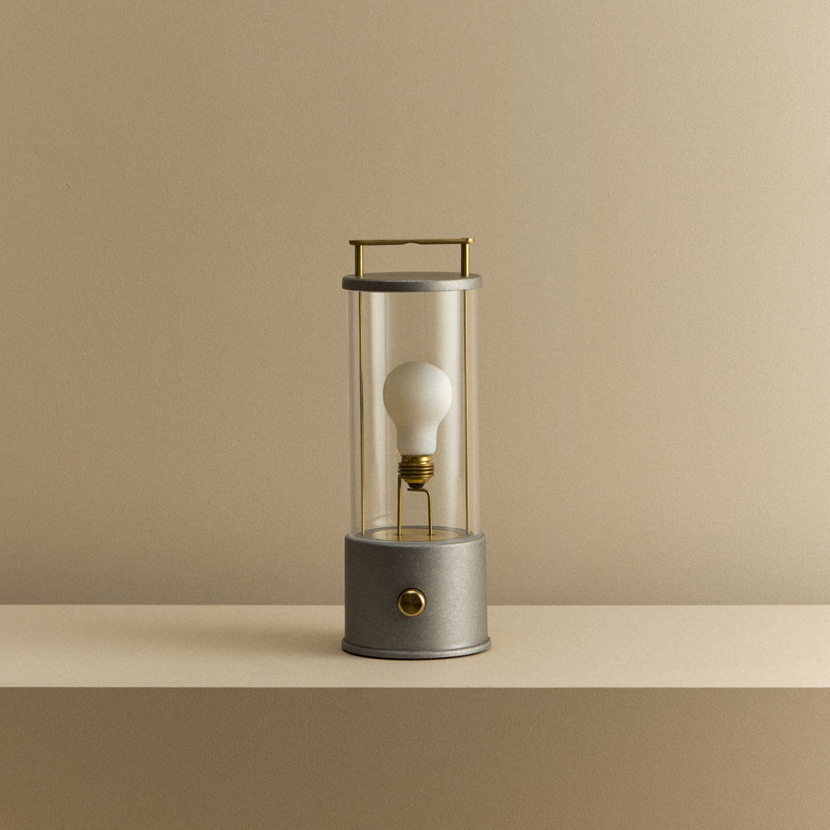 The Rugged Muse Portable Lamp in Raw Aluminium