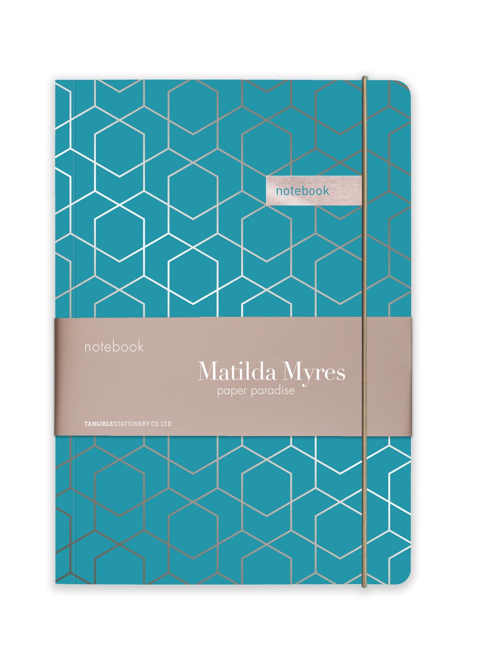 Matilda Myres | A5 Ruled Notebook with Rose Gold Foil
