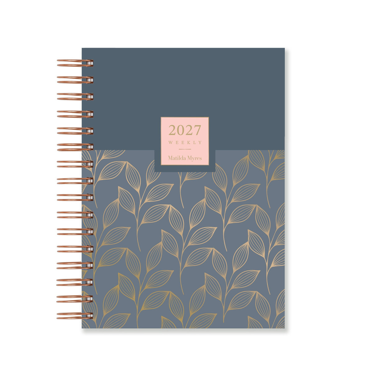 Matilda Myres | 2027 Diary - A5 Weekly Planner with Rose Gold Wiro | Week-to-View