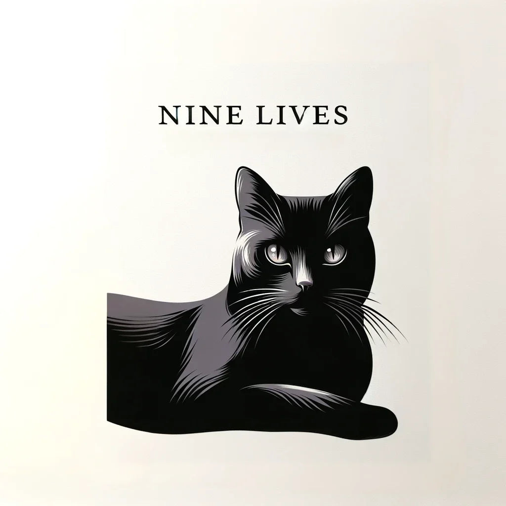 Mysterious Black Cat Canvas