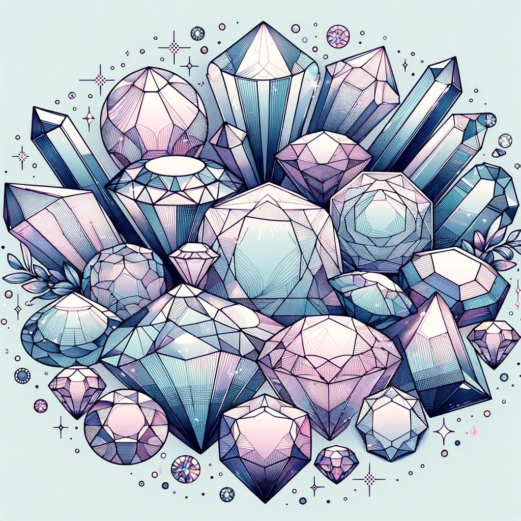 Mystic Gemstones Canvas