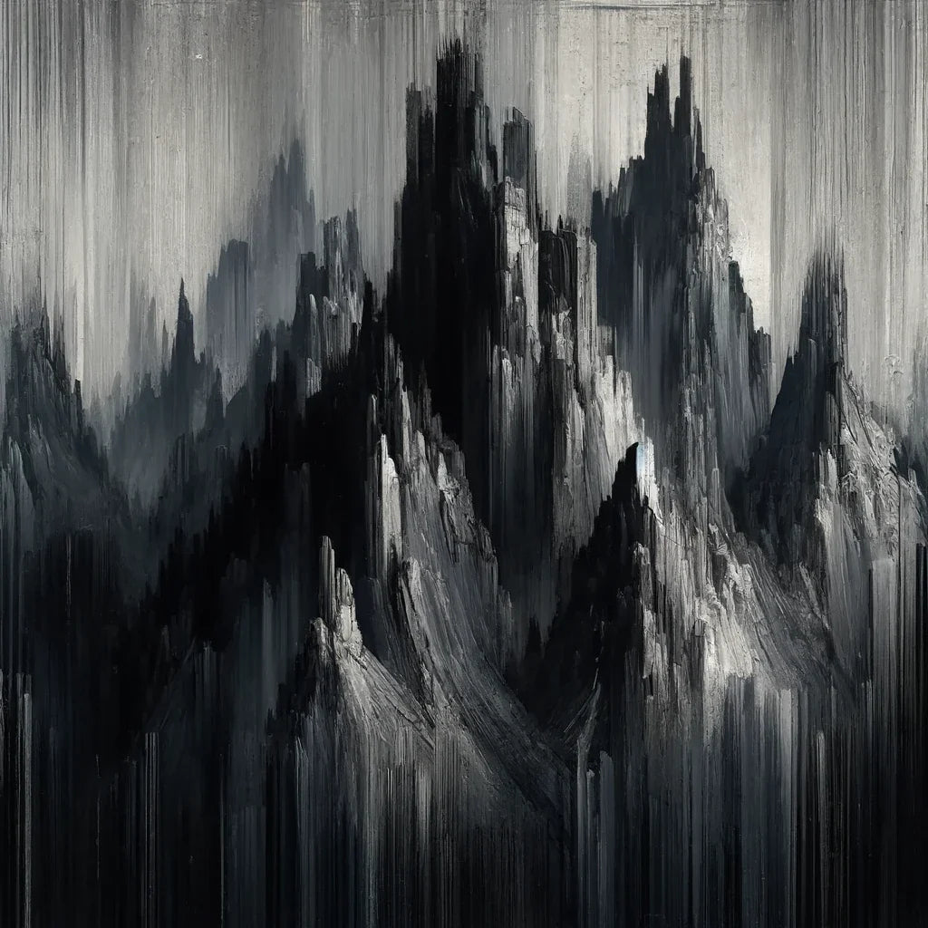 Mystic Peaks Abstract Canvas
