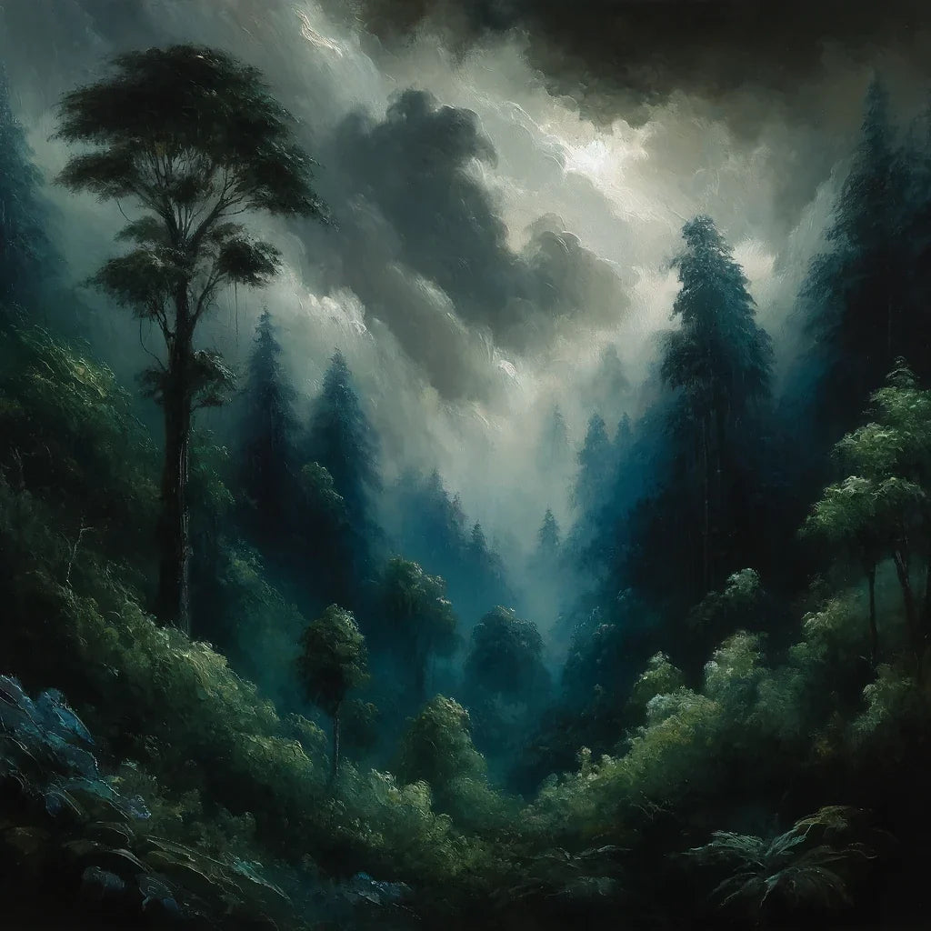 Mystical Cloud Forest Canvas
