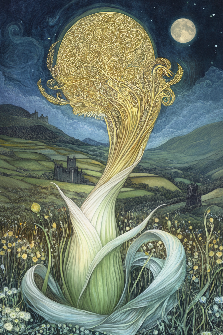 Mystical Leek Canvas