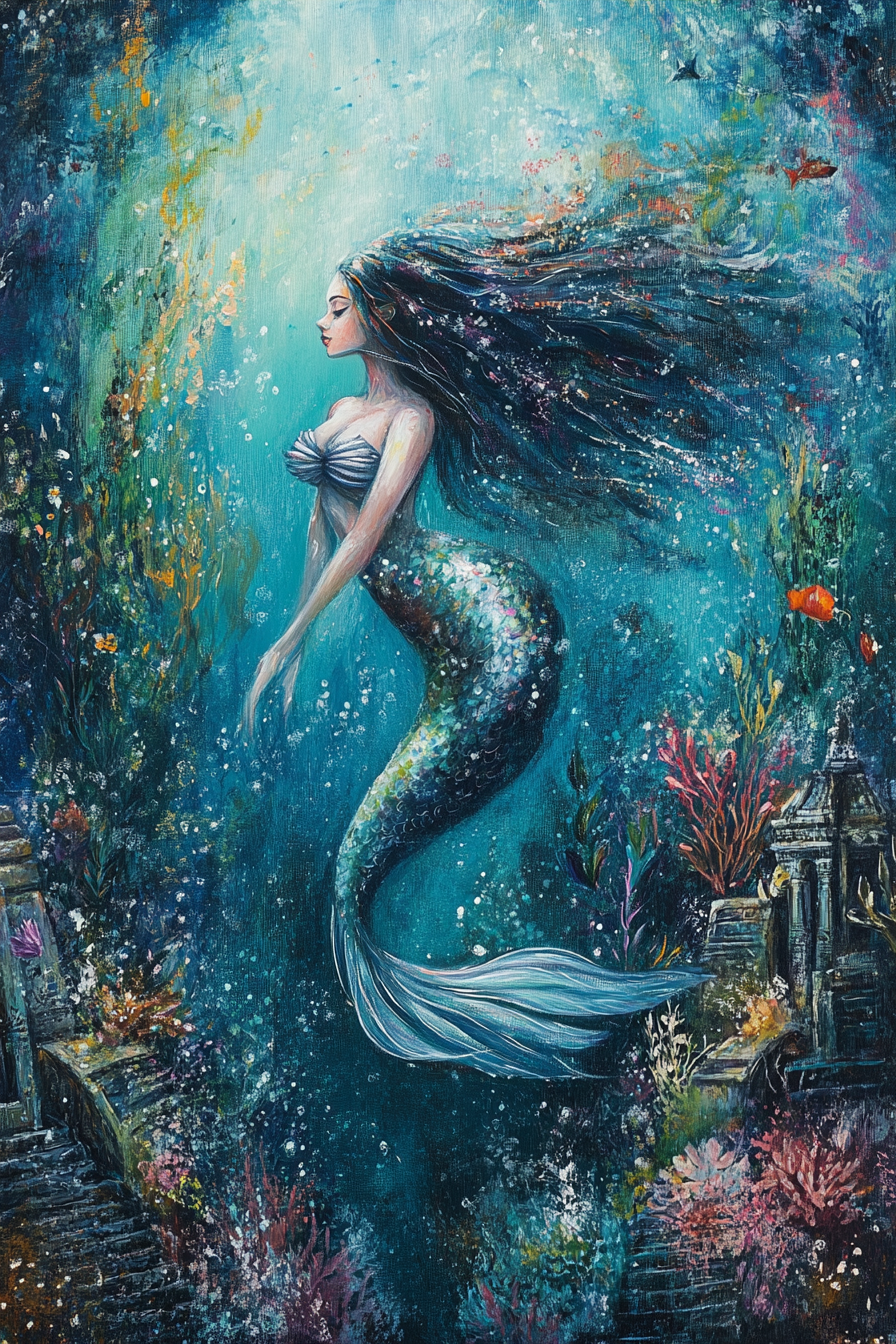 Mystical Mermaids Canvas