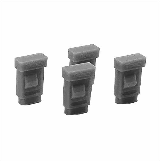 N Scale Ready to Paint Ticket Machine (4 pack)