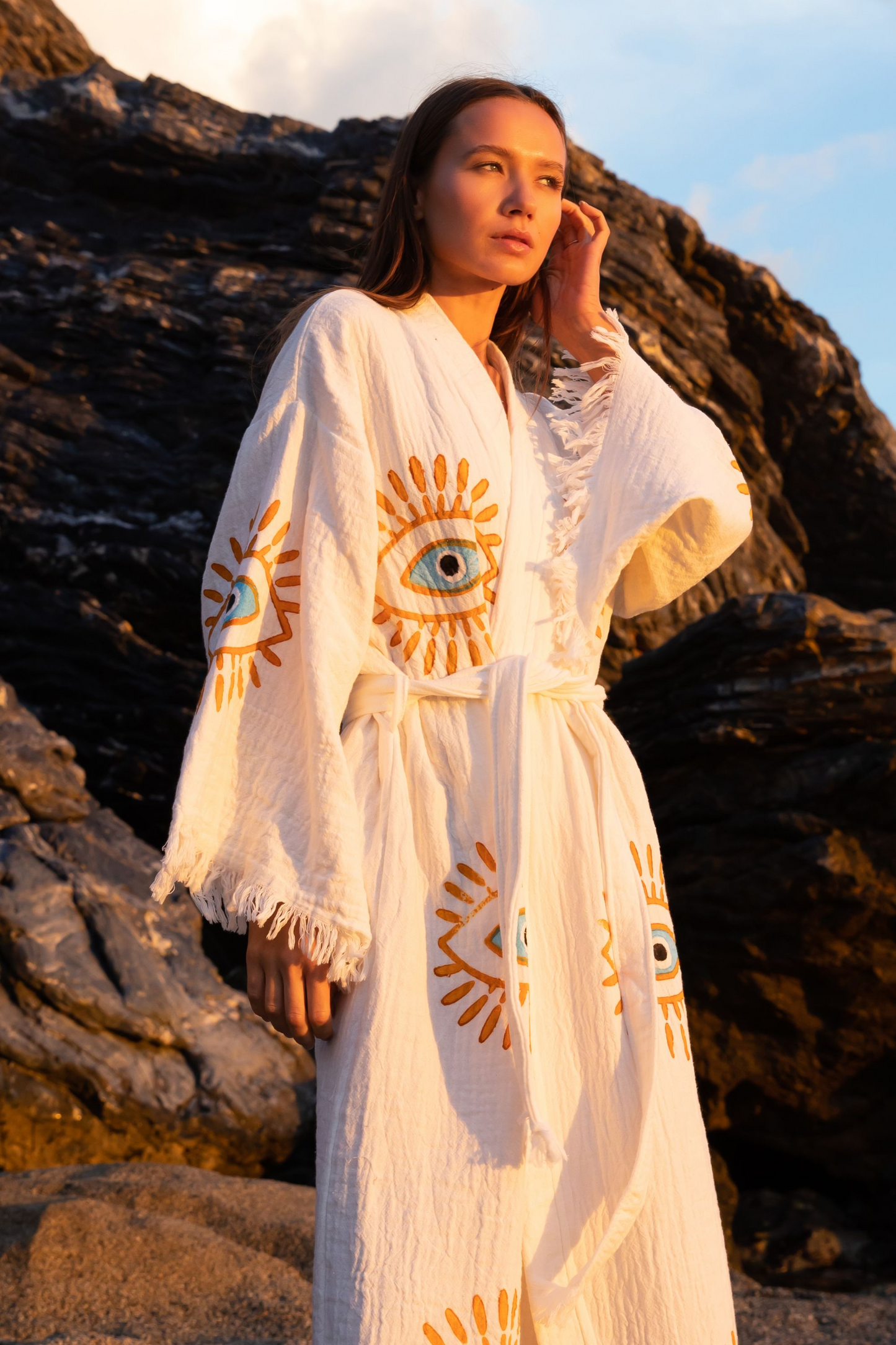 NAYA Organic Cotton Kimono in Cream