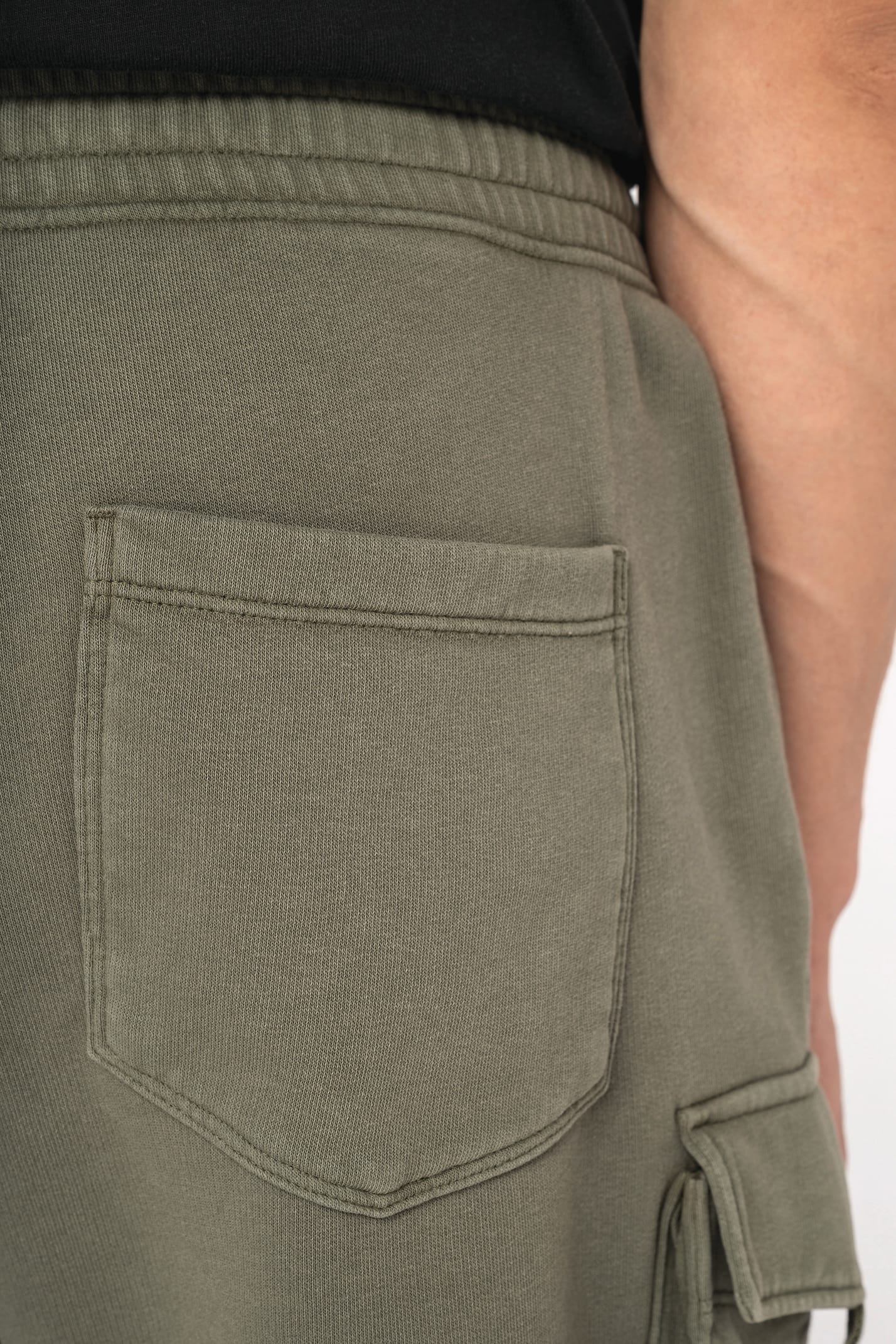 Organic Washed Effect Cargo Shorts