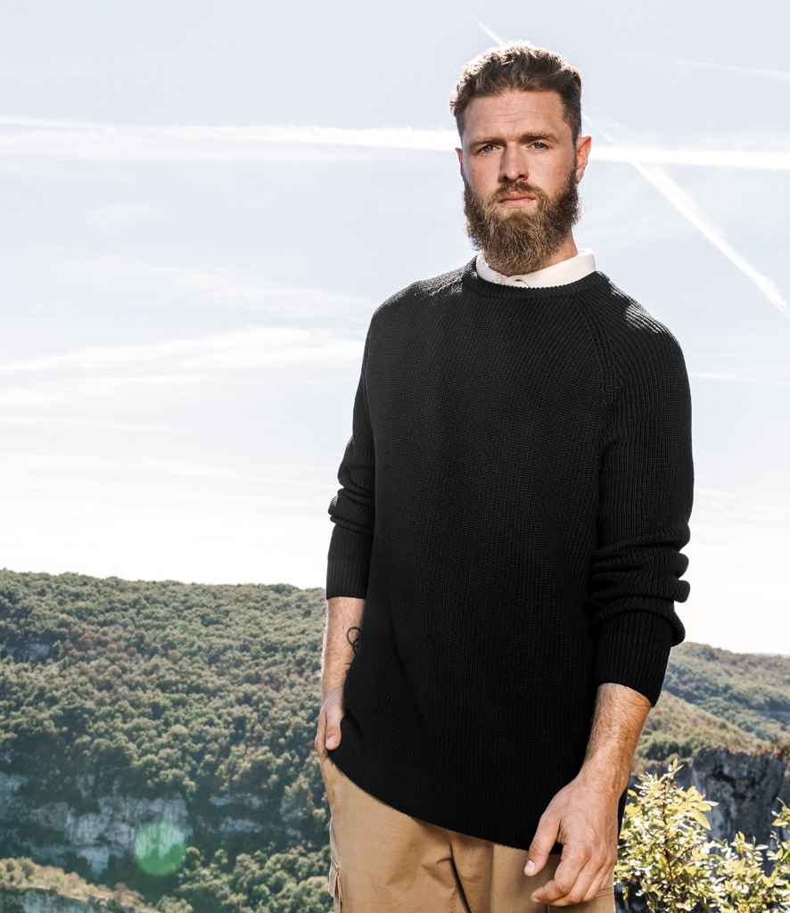 Organic & Recycled Polyester Chunky Knit Sweatshirt