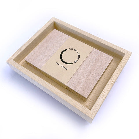Handmade Obeche Wood Tray Frame (A6)