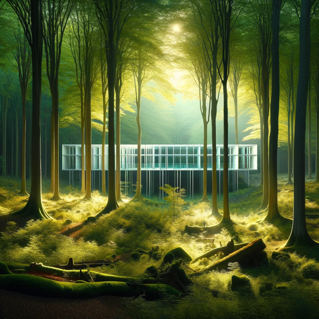Nature's Modern Ballet Cotton Cushion