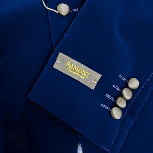 Navy Velvet Dinner Blazer
