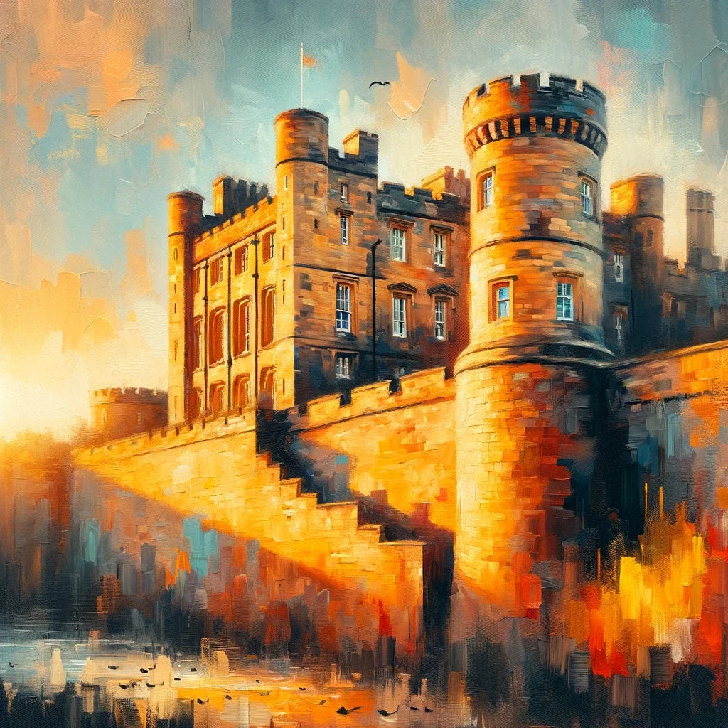 Newcastle Castle Keep Sunset Canvas