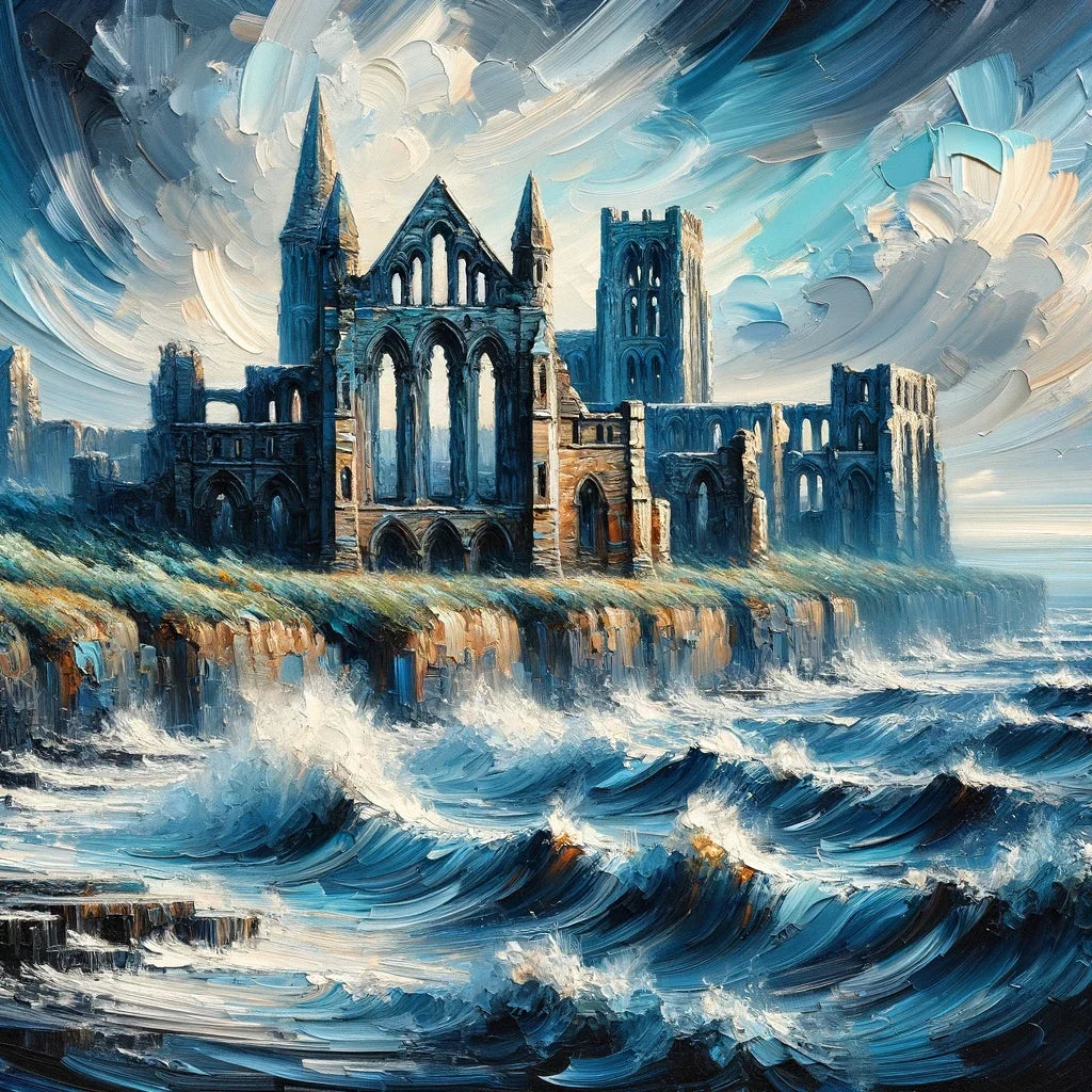 Newcastle Tynemouth Priory Coastal Impressions Canvas