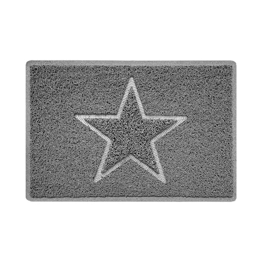 "Star" Embossed Loofah Textured Spaghetti Doormat