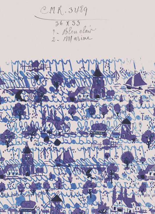 No.057 - Nordic Blues - Vintage Archive Poster Prints