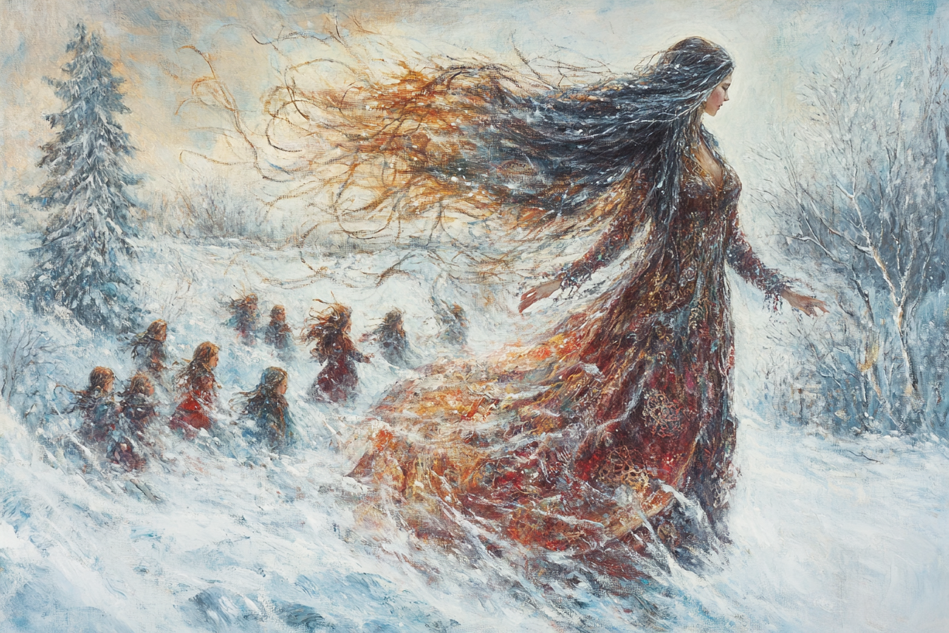 Nordic Mother Goddess Blanket
