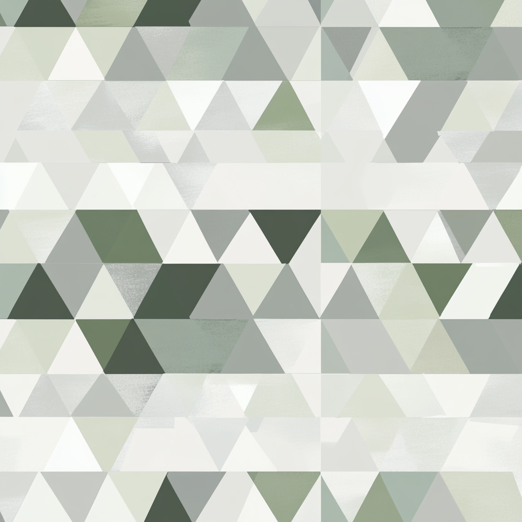 Nordic Triangle Harmony Cotton Cushion