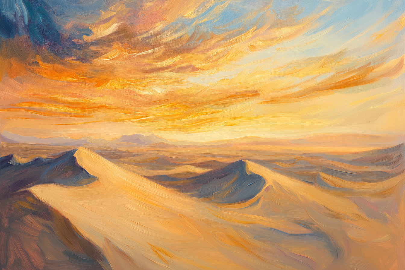 Nostalgic Desert Serenity Canvas