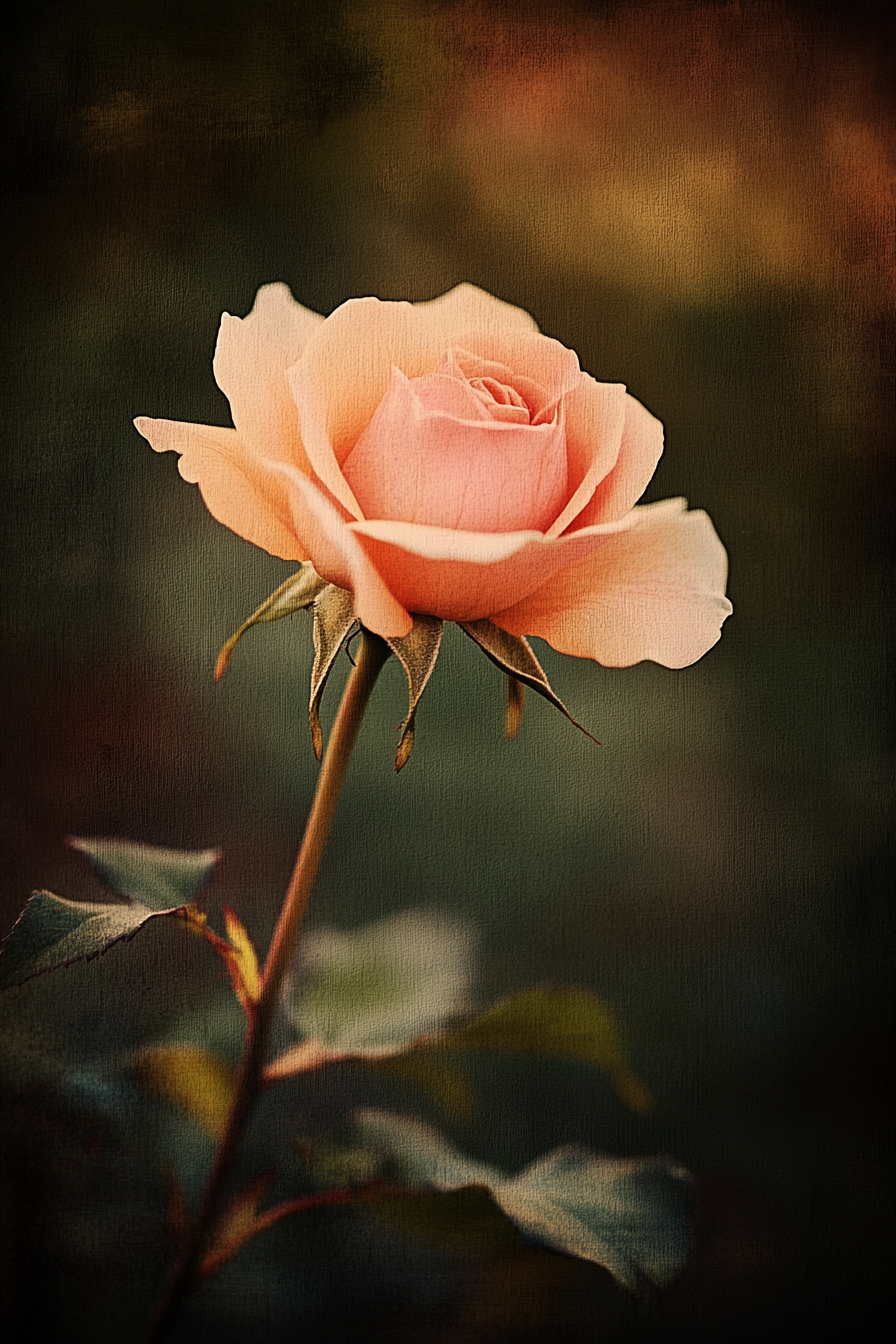 Nostalgic Rose Canvas