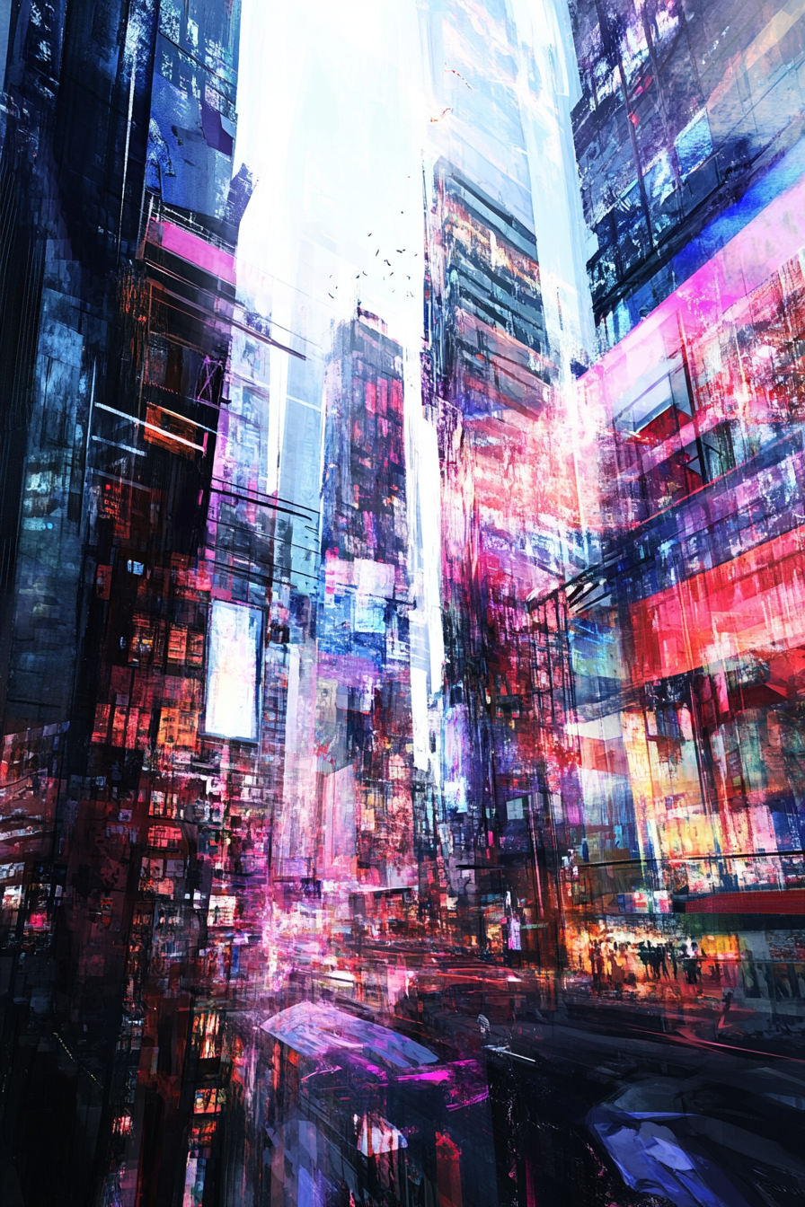 Nostalgic Urban Pulse Canvas