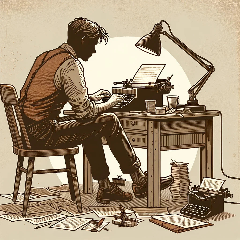 Nostalgic Writer Canvas