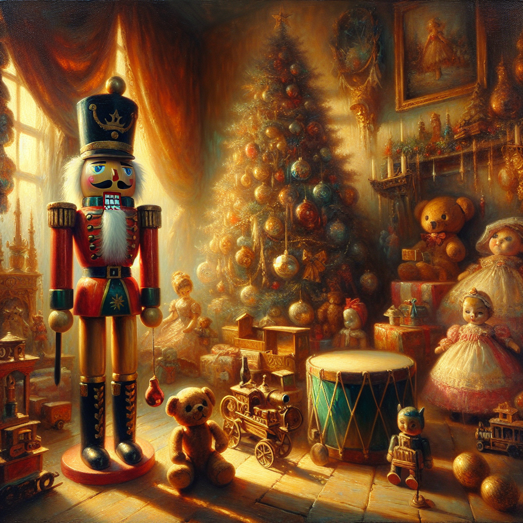 Nutcracker Nostalgia Morning Canvas