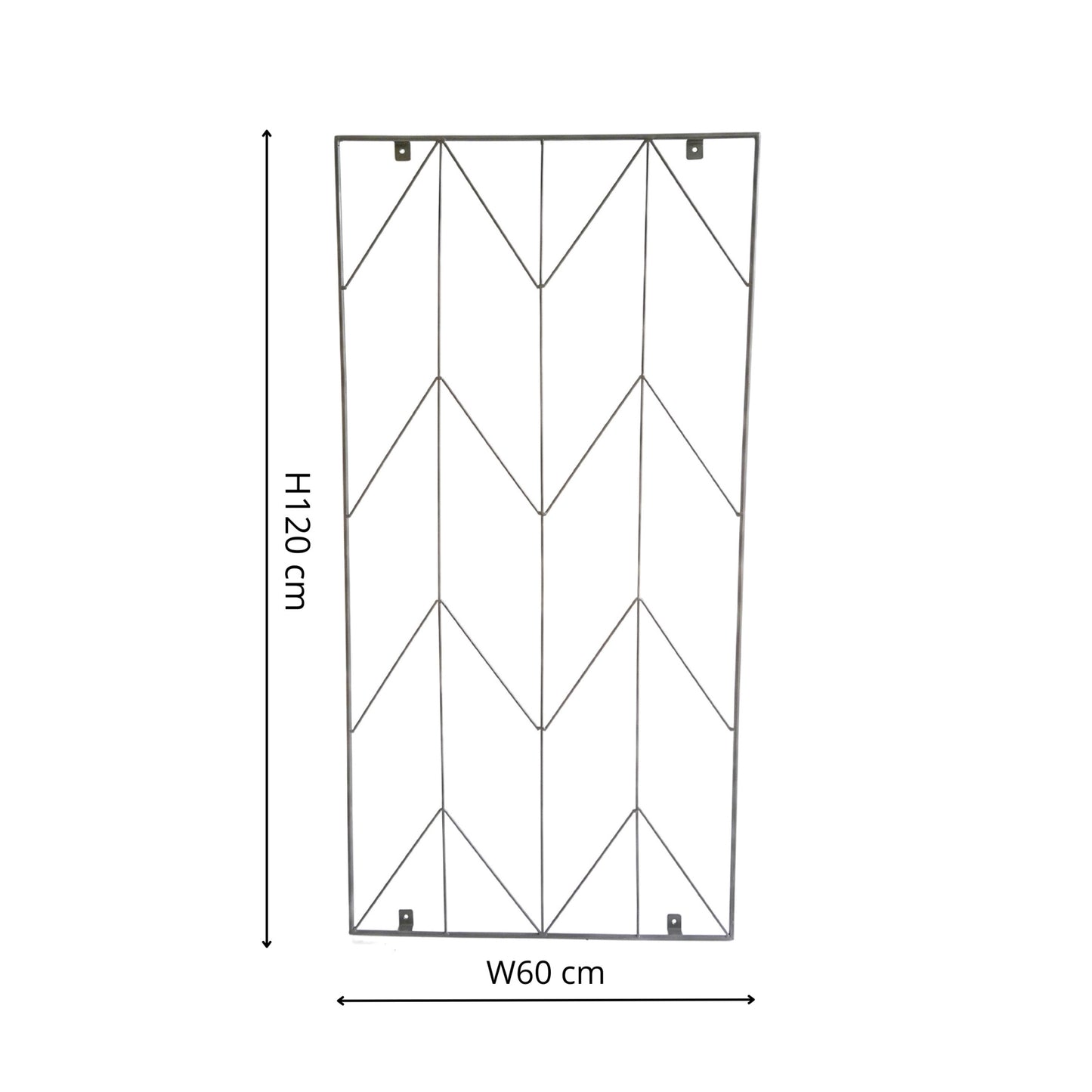 TheFoalyard Ivyline Outdoor Herringbone Trellis Zinc