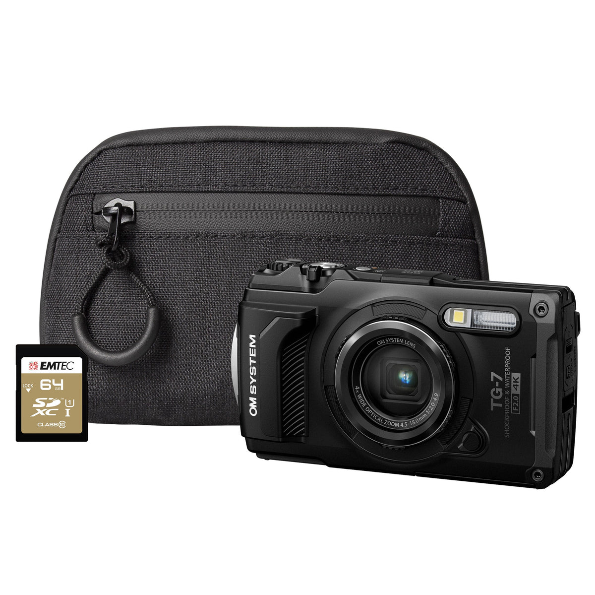 OM System TG-7 12MP 4x Zoom Tough Compact Camera