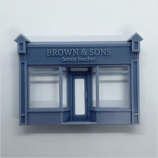 OO Scale Ready to Paint Victorian Shopfront - Style 5 - Branded