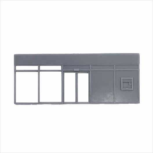 OO Scale Ready to Paint Convenience Store Shopfront - No Branding (1 piece)