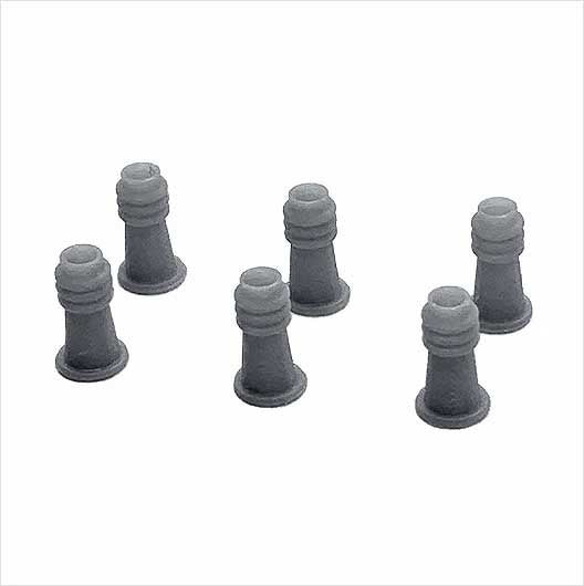 OO Scale Ready to Paint Chimney Pot - Style 2 (6 pack)